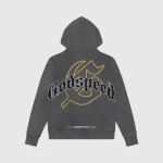 Godspeed Grey Wash Hoodie Back Side