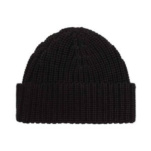 Black Hat Beanie Back