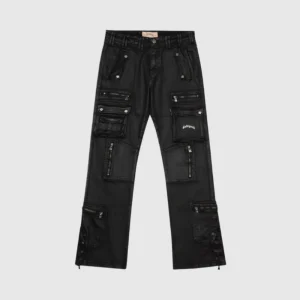 Godspeed Black Denim Cargo Pants Mens