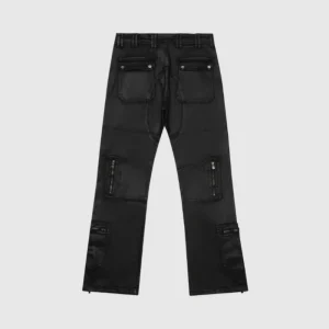 Godspeed Black Denim Cargo Pants Mens Back