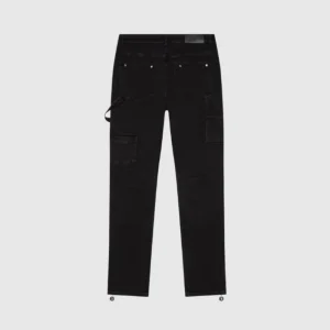Godspeed Denim Jacket Black Trousers Back