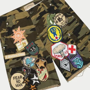 Patchwork Cargo Shorts 2