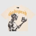 Front view of Godspeed Mankind vs AI III T-shirt in black