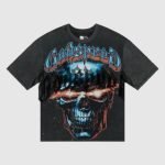 Front view of Godspeed Galaxsee T shirt in black