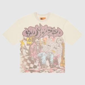 Front view of Godspeed Stoner Tee with graphic print