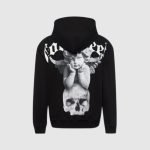 Back view of the Circle Of Life Hoodie in black.