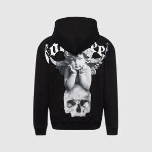 Back view of the Circle Of Life Hoodie in black.